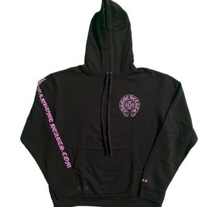 Chrome Hearts Pink Horseshoe Logo Hoodie Exclusive
